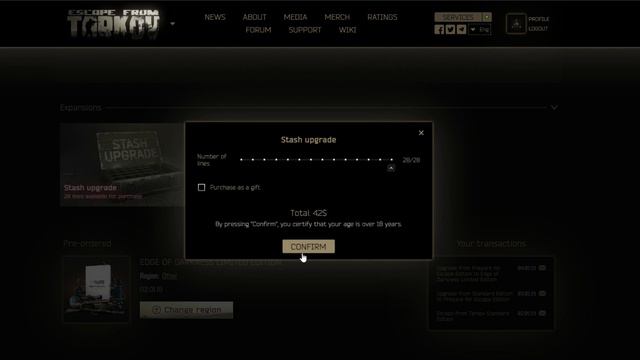 EFT Buying 28 lines of stash space | patch 0.14 смотреть онлайн