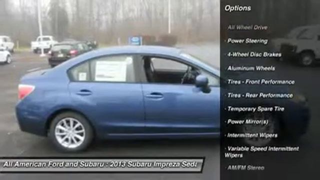 2013 SUBARU IMPREZA SEDAN Old Bridge, NJ 13157 смотреть онлайн