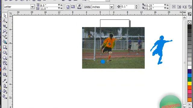 Football player with CorelDraw X3 смотреть онлайн