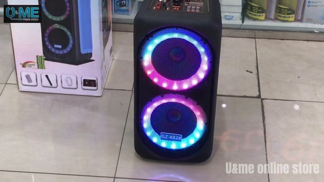 Extra Bass GZ-X828 Disco Light 300W Bluetooth Trolley Speaker|unboxing|u&me online store смотреть онлайн