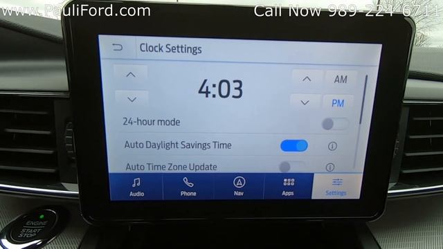 How To Set A Clock On A Ford Sync 3 Vehicle with Pauli Ford in St. Johns MI смотреть онлайн
