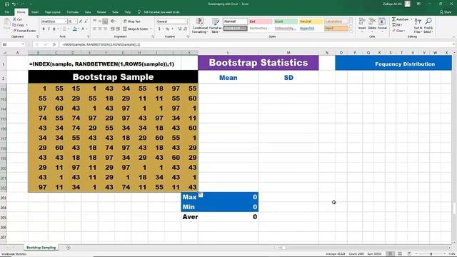 Bootstrap Sampling Using Excel смотреть онлайн