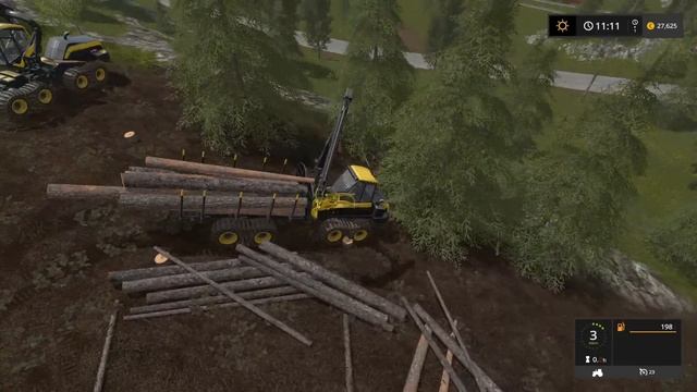 Załadunek i transport drzewa - Farming Simulator 17 (#84) смотреть онлайн