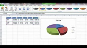 Как в Экселе Excel 2010 сделать Круговая диаграмма. Диаграммы в Экселе