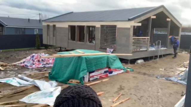 18 день стройки каркасного дома в стиле Дубльдом смотреть онлайн