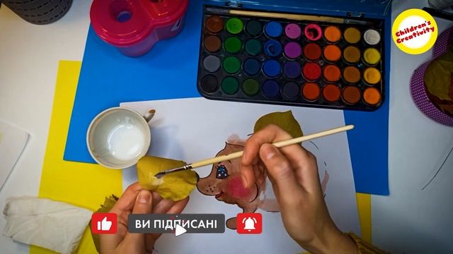 Аплікація з листя.?? Їжачок. Application of leaves.?? Hedgehog.? смотреть онлайн