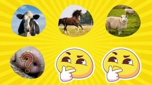 Развивающие мультики для детей _Угадай животных!_ Учим животных и их звуки для самых маленьких