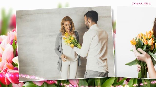 С 8 марта! Цветы для любимой... смотреть онлайн