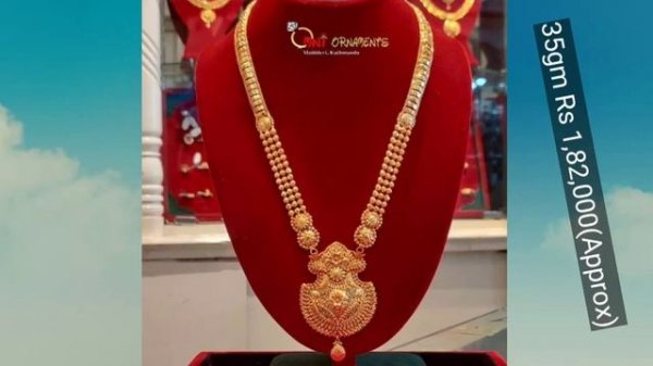 Light Weight 22k Gold Rani Haar Designs With Weight And Price 2022 Hallmark@Silver Rate Today F4