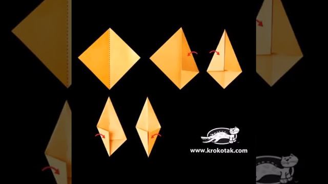 Как сделать осенний букет оригами. смотреть онлайн