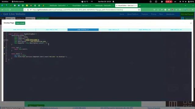 GetLiveWebsite.com HTML Visual Editor and IDE (JS, HTML, CSS) смотреть онлайн