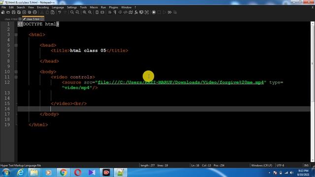 Class 6 - Vedio, Audio & Pre Tag - HTML CSS Bootstrap Crash Course | Zahi Academy смотреть онлайн