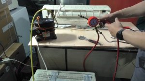 Ремонт кондиционеров Пионер. Поиск утечки опрессовка внутреннего блока сжатым воздухом. Част №1