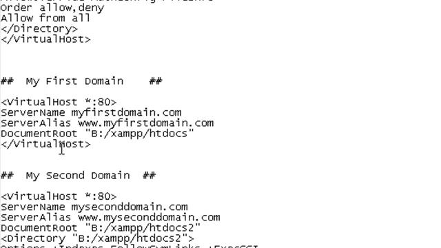 How to create second/multiple websites using Apache/XAMPP. смотреть онлайн