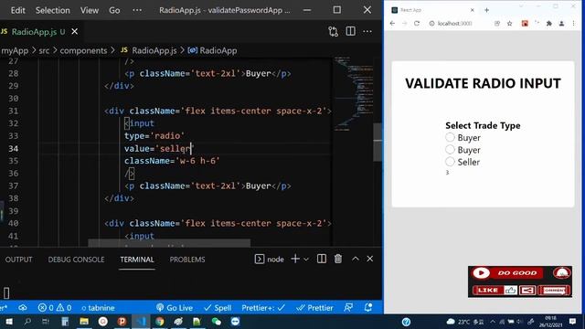 #9 Validate Radio Input with React Hook Form v7 - React Micro Project for Beginners смотреть онлайн