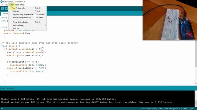 Python To Arduino using Serial Port смотреть онлайн