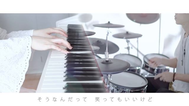 嘘月 - ヨルシカ Piano & Drum cover ｜Usotsuki - Yorushika『泣きたい私は猫をかぶる』ED смотреть онлайн
