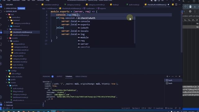node express develop a blog management app 14: express token based auth смотреть онлайн