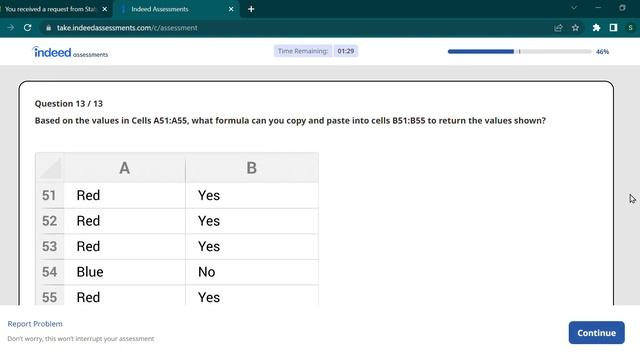 Indeed Assessments Test answers- MS Excel & Responding to customers with scenarios смотреть онлайн