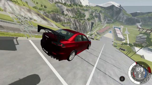 Mitsubishi Lancer EVO V VS a Big Ramp #35 | EpicCrashTV смотреть онлайн