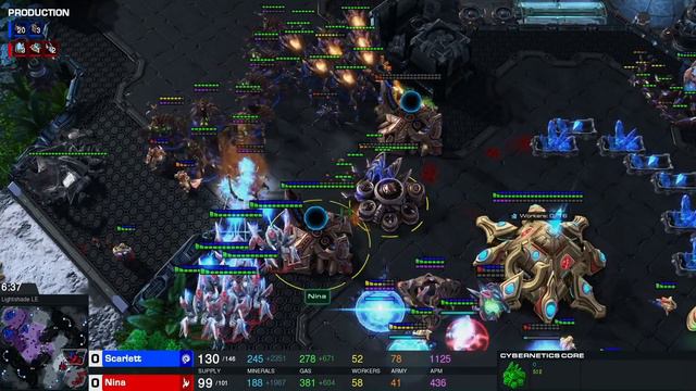 Starcraft 2 SCARLETT vs NINA ZvP SC2 Tournament ProLeague 2022 смотреть онлайн