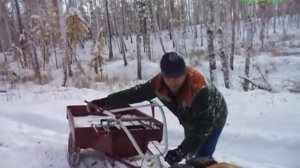 МОТОБЛОК НЕВА. ЖЕЛЕЗНЫЕ КОЛЁСА. ПРИЦЕП. МНОГО СНЕГА. СУРОВЫЕ МУЖИКИ.