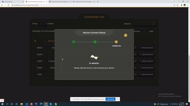 IOT device control using PHP Application смотреть онлайн
