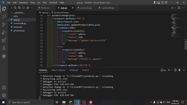 Flask API ep 3: Create Products & URLs | Create Json API Using Flask | Python Flask Project смотреть онлайн