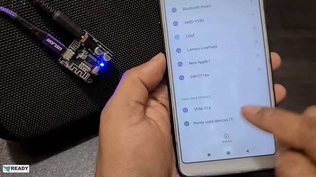 VHM-314 Bluetooth 5.0 Audio Receiver Board | Bluetooth Audio Amplifier Board | 5V 3W Audio Amplifie