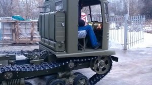 СТЗ 5. Арттягач. Первый выезд. Мастерская Шаманского.