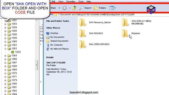 SHELL32.DLL CUSTOMIZATION, HOW TO ADD IMAGE IN RUNBOX, OPEN WITH BOX, AND DISPLAY MENU PROPERTIES