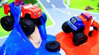 Вспыш и чудо машинки: Мультики с игрушками. Состязание в слизи. Машинки Вспыш. Мультфильмы для детей