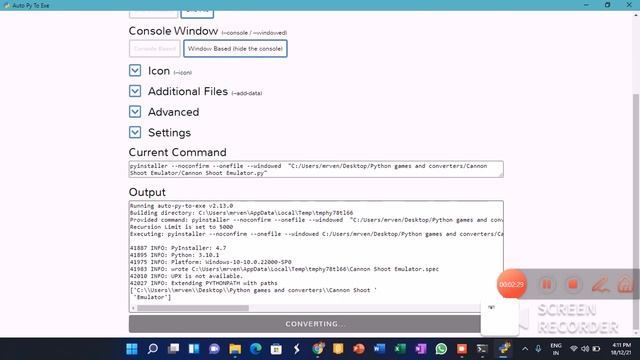 How to convert .py file to .exe file смотреть онлайн