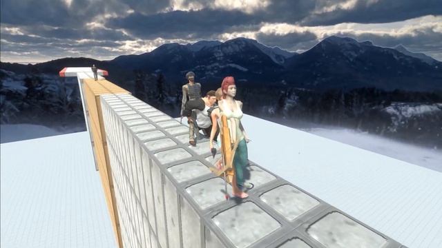 Crossing A Very Narrow Path - Animal Revolt Battle Simulator