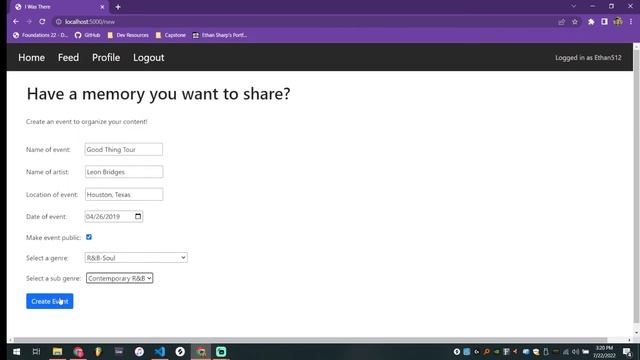 'I Was There' Web Application смотреть онлайн
