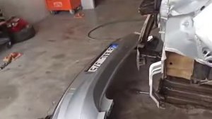 Volkswagen Polo ремонт заднего бампера.