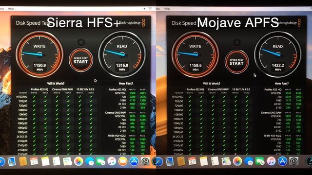 Speed Test MacOS Sierra vs Mojave смотреть онлайн