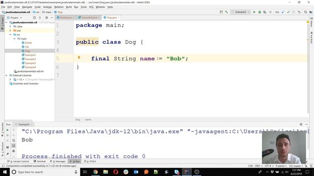 Java Fundamentals - Lesson 8 - Classes again and the final modifier смотреть онлайн
