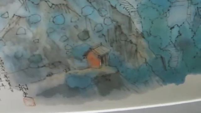 平山郁夫　『黄河を描く』　額装絵画　複製　61ｃｍ×80ｃｍ смотреть онлайн