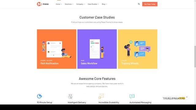 Masa - Creative Startup WordPress Theme digital studio software Build Website смотреть онлайн