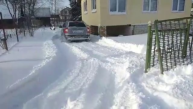 Skoda Octavia Scout по снегу.