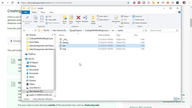 Creating Your First Django Project смотреть онлайн
