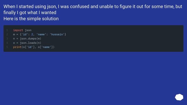 Convert JSON string to dict using Python смотреть онлайн