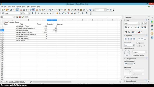 HR 3610 OpenOffice Spreadsheet смотреть онлайн