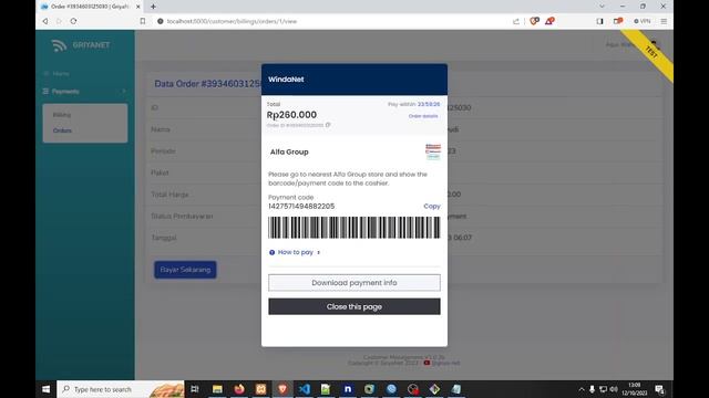 Payment Gateway Mikrotik Customer Management Part 10 - Update v.1.0.5b смотреть онлайн