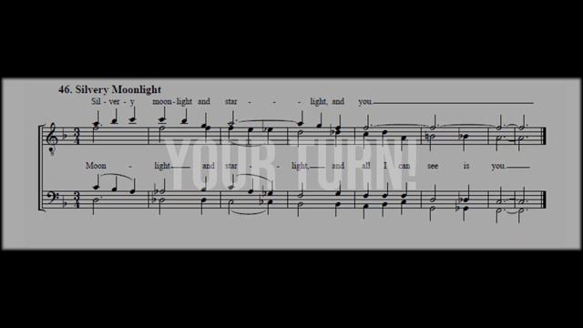 Silvery Moonlight - Baritone (TTBB Tag-Along) смотреть онлайн