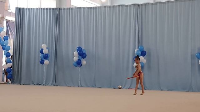 Аристова София. Художественная гимнастика. Упражнение с обручем. Чемпионат по Иркутской области смотреть онлайн