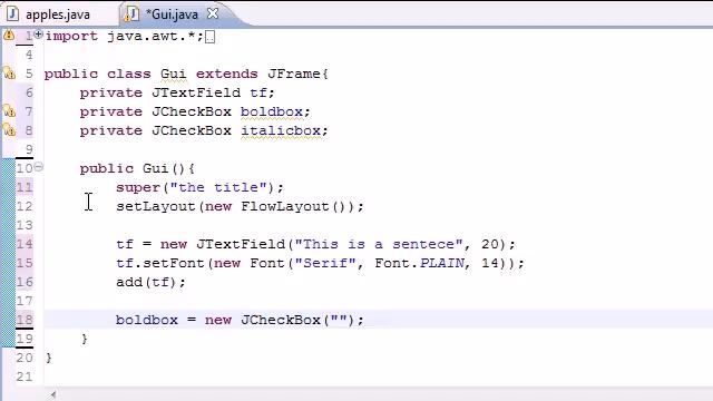 Part 64: Java Programming Tutorial - JCheckBox . смотреть онлайн
