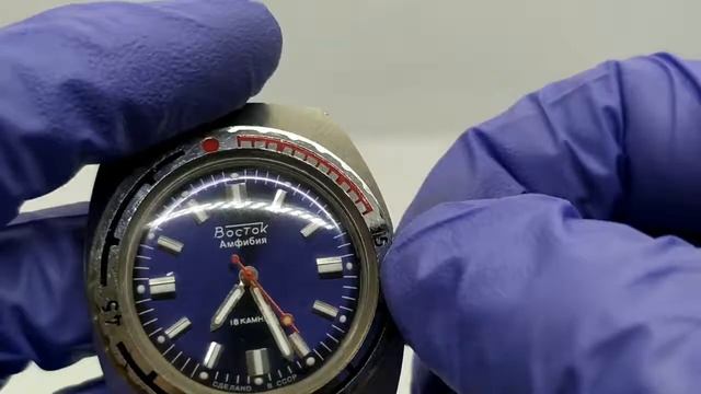 Часы Восток Амфибия Бочка рабочие 280-21. Men's wrist watch Vostok Amphibian Barrel. смотреть онлайн