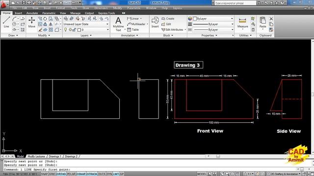 AutoCAD Tutorial in English - How To Make Drawings | #AutoCAD | #CADbyAmmit смотреть онлайн